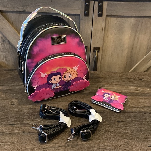 Bioworld Handbags - Bioworld Marvel Loki Backpack and Card Holder Set